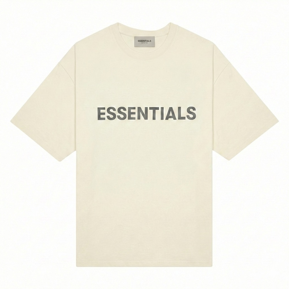 Essentials Beige Short Sleeve Tee